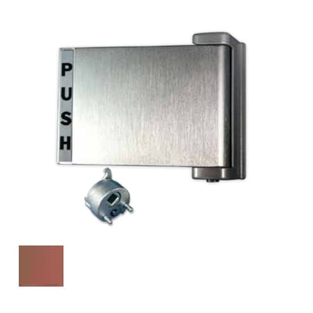 International Door Closers Paddle Handle with Cam Plug, ''Push'' to the Right, DU Anodized Storefront Bronze Finish PH4522-DU
